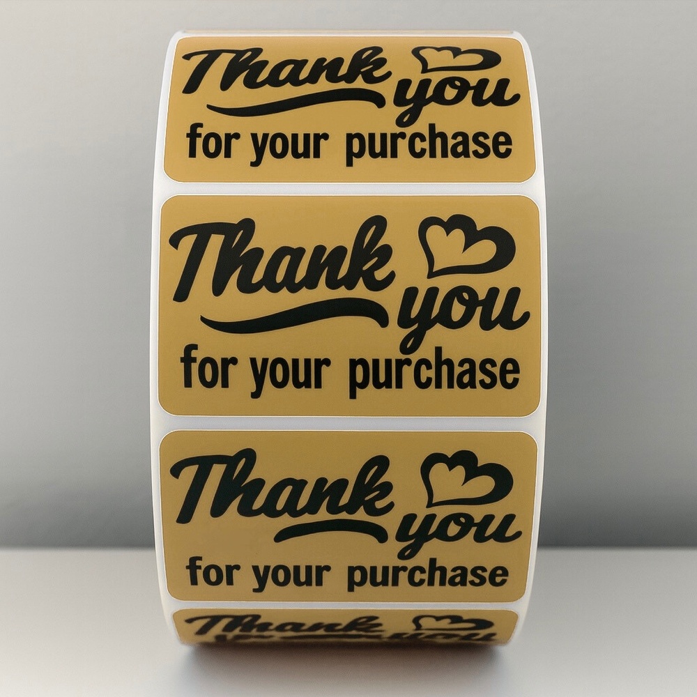 Thank You for Your Purchase Stickers – Small Business Packaging Labels 2" - Picture 4 of 10